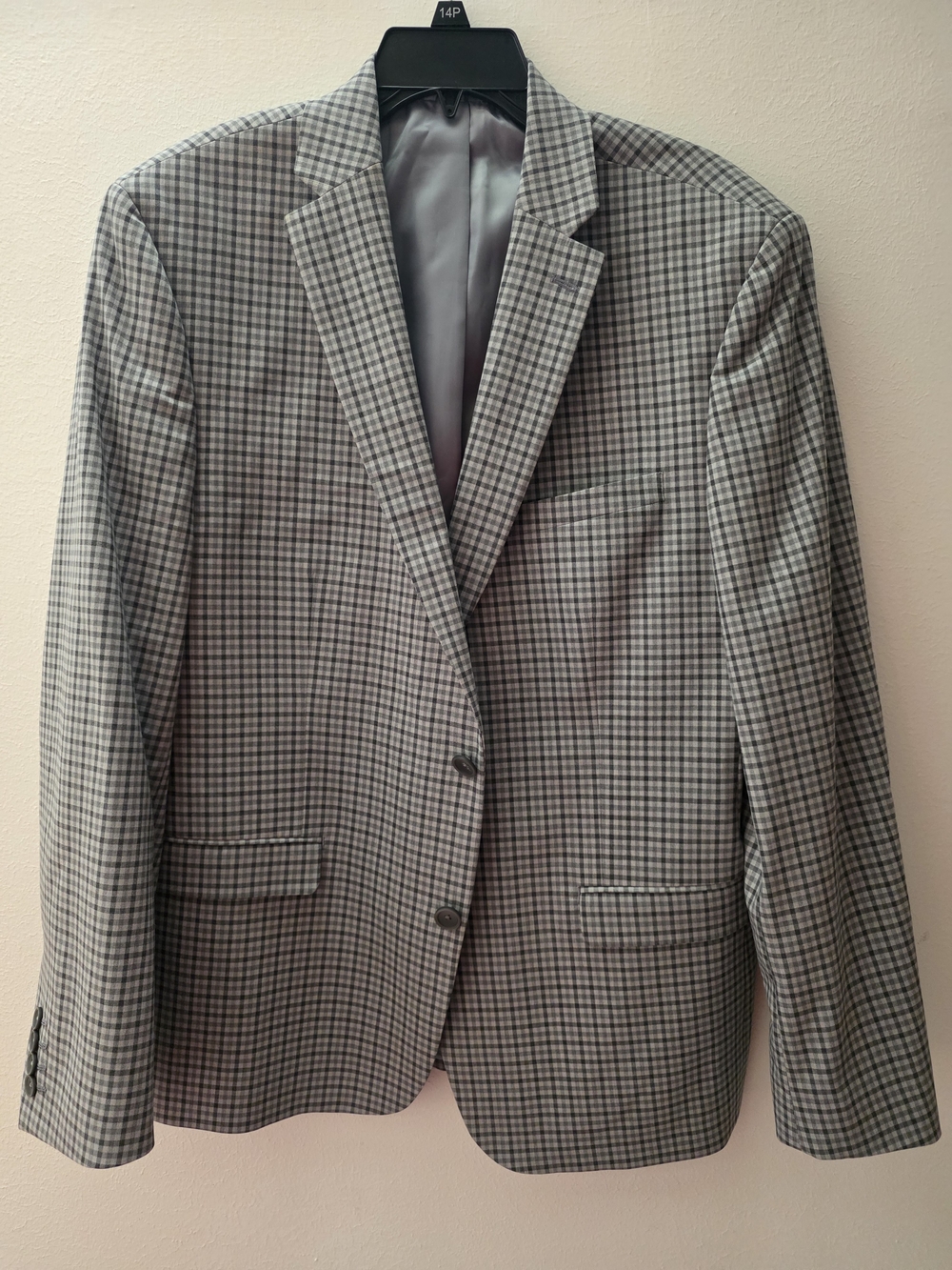 Bar III Gray Check Men's Blazer - (Pants to Match)